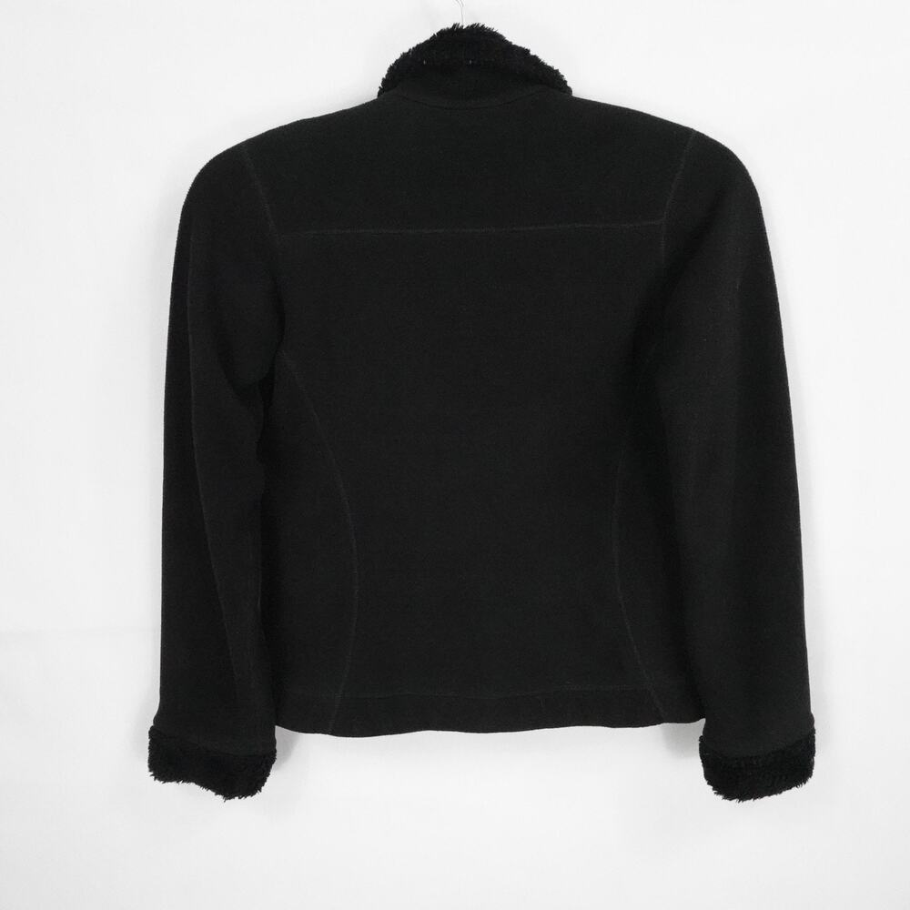 Patagonia Jacket Womens XS Black Full Zip Fleece Reversible Sherpa Pile Outdoors - Picture 2 of 16